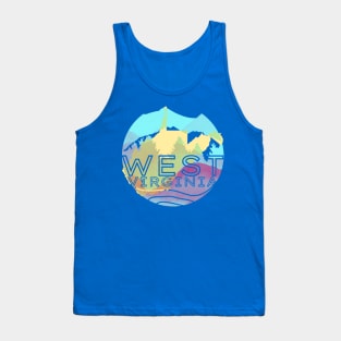 West Virginia 304 Pastel Mountains Tank Top